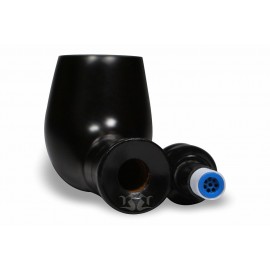Cachimbo Bertoldi New Rose Preto com Filtro 9mm